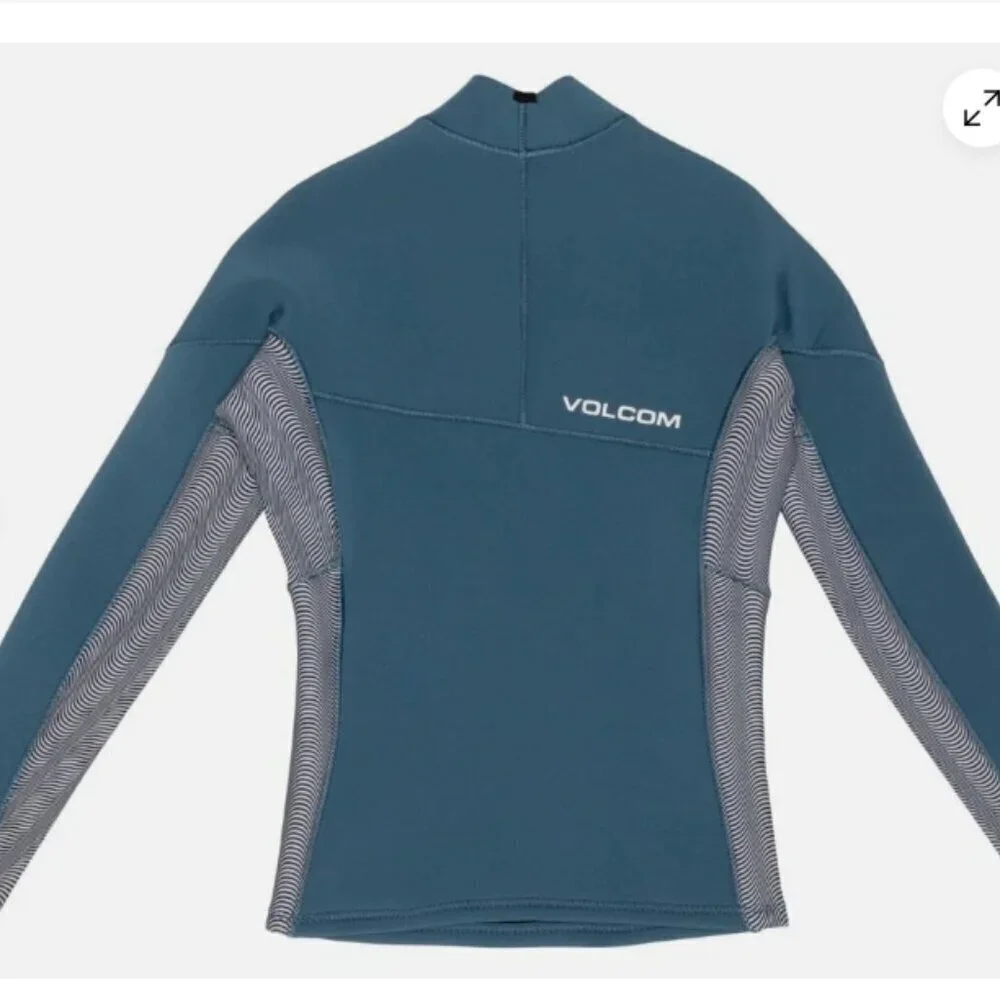 Volcom Boys Size 14 Wetsuit Jacket 2 mm Long Sleeve Blue NWT